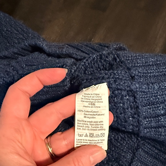 J. Crew Navy Blue Men's Shawl Cardigan Sweater - Picture 6 of 8